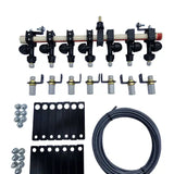 Kit Bicos de Pulverização no Sulco para 7 Linhas