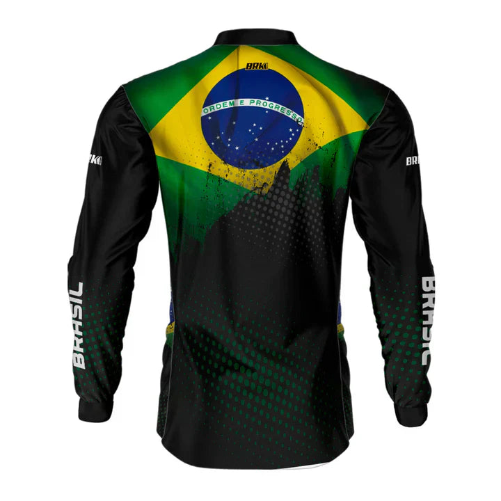 Camisa M Agro Brk Brasil com Proteção Solar UV50+