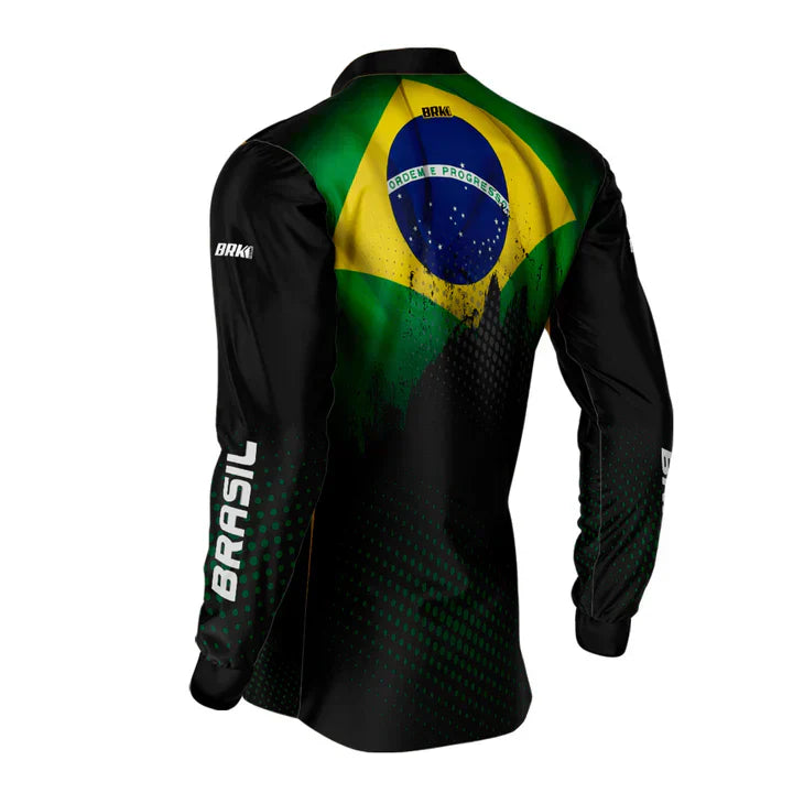 Camisa G Agro Brk Brasil com Proteção Solar UV50+
