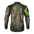 Camisa GG Agro Brk Camuflada Bandeira do Brasil com Proteção Solar UV50+