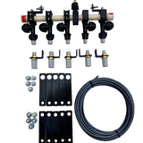 Kit Bicos de Pulverização no Sulco para 5 Linhas