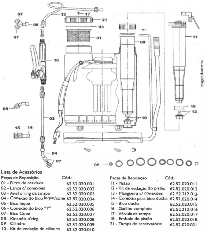 Pulverizador Bomba Veneno Manual 20l Cor Laranja Reforçado