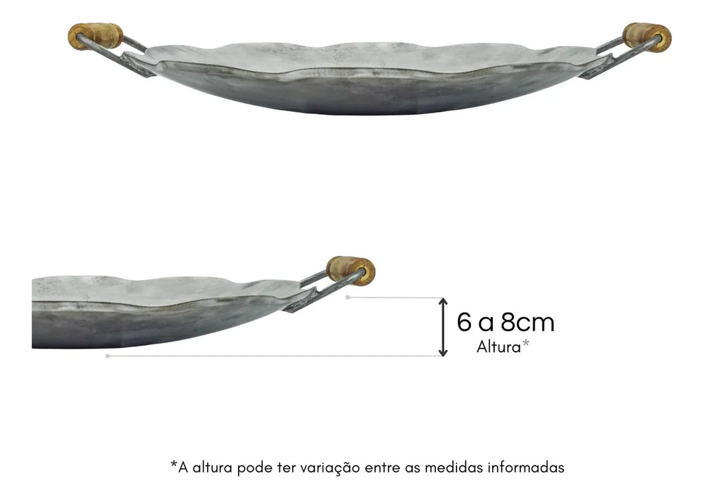 Tacho de Arado 62cm Original em Aço de Carbono