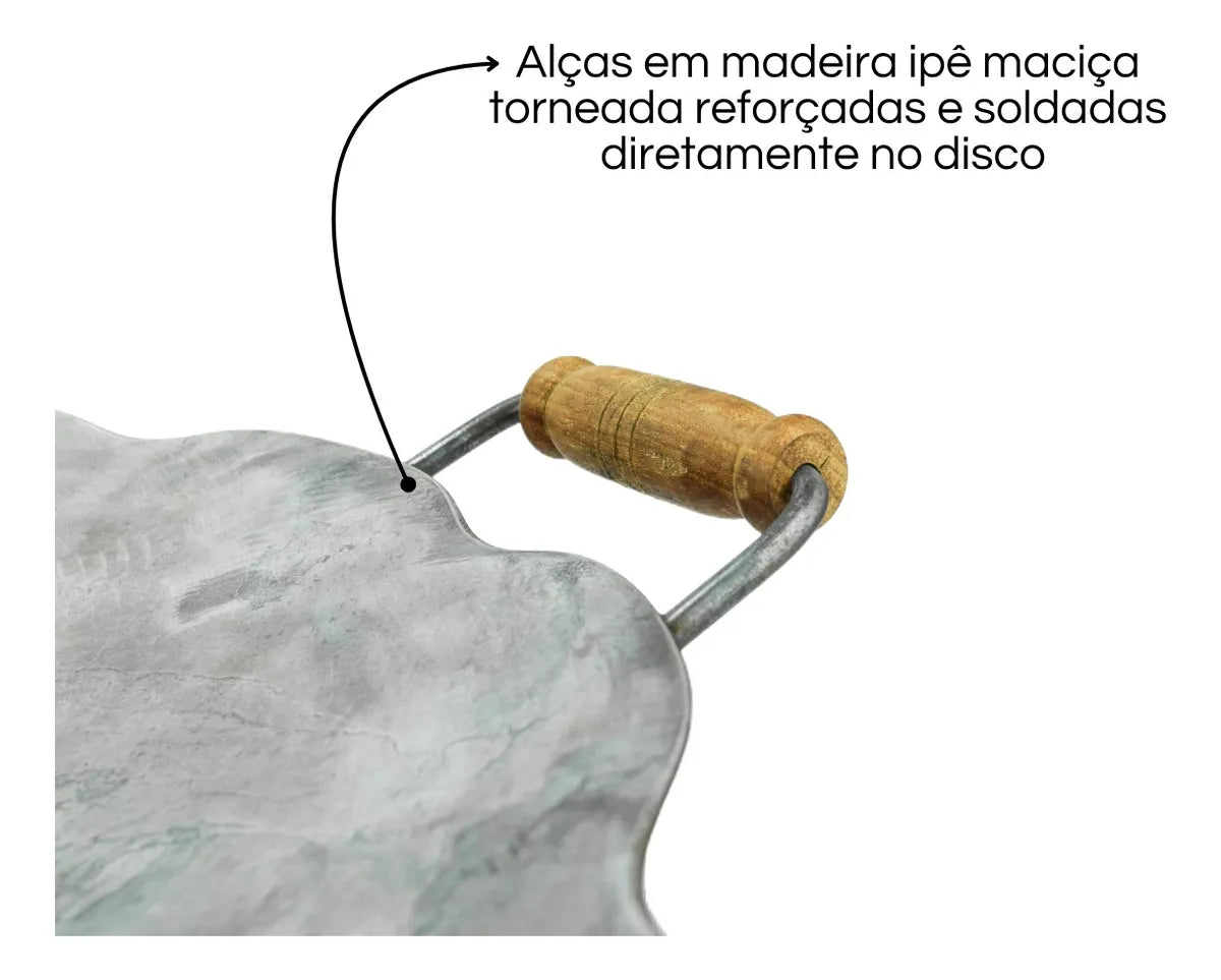 Tacho de Arado 62cm Original em Aço de Carbono