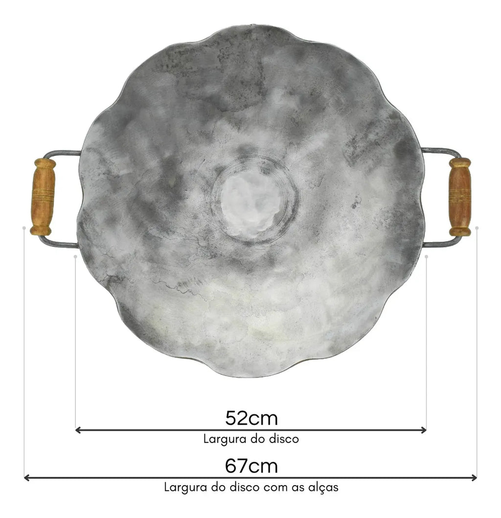 Tacho de Arado 52cm Original em Aço de Carbono