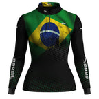Camisa M Agro Feminina Brk Brasil com Proteção Solar UV50+