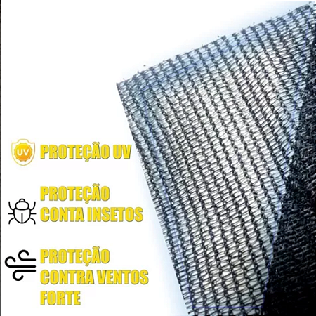 Tela Sombreamento 50% Sombrite 2,00 x 50 metros Horta Sombra
